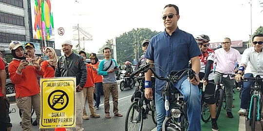 Anies Dorong Sepeda Jadi Alat Transportasi, Bukan Hanya Olahraga