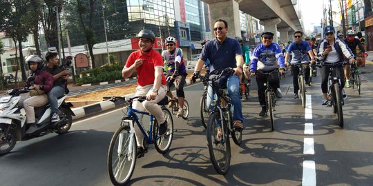 Ini Strategi Anies Tingkatkan Pengguna Sepeda di Jakarta