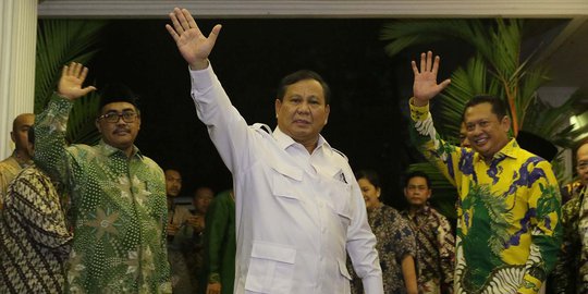 Didampingi Edhy dan Muzani, Prabowo Penuhi Undangan Surya Paloh