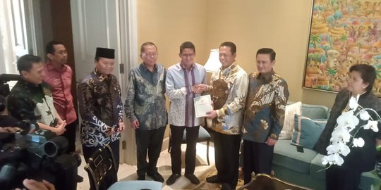 Pimpinan MPR Minta Saran Sandiaga Soal Terobosan Sosialisasi 4 Pilar ke Milenial