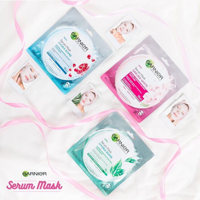 garnier serum mask