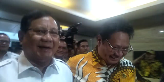 Airlangga dan Prabowo Bahas Stabilitas Politik di Parlemen