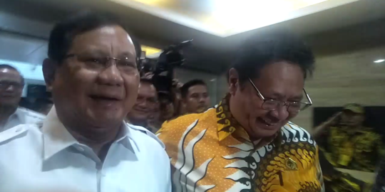 Ini Jawaban Airlangga Ditanya Sikap Golkar Soal Gerindra Gabung Koalisi Jokowi