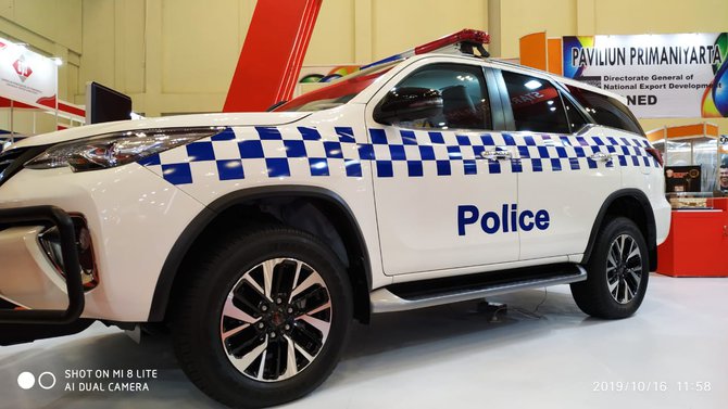 toyota fortuner model conversion patroli polisi