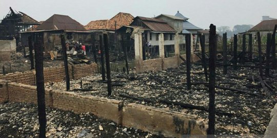 Kebakaran di Palembang Menghanguskan Rumah Orang Tua Kapolri