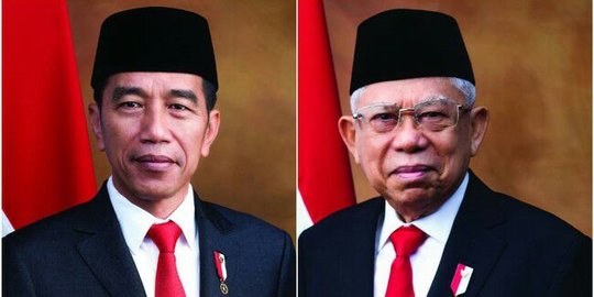 Jelang Pelantikan, Setneg Rilis Foto Resmi Presiden Jokowi dan Wapres Ma'ruf Amin