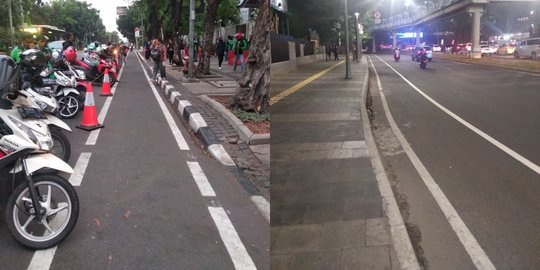 Sulitnya Tumbuhkan Kesadaran Pengguna Motor Agar Tak Merebut Jalur Sepeda di Ibu Kota