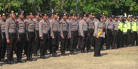 Jelang Pelantikan Presiden, Polresta Surakarta Gelar Apel Pasukan