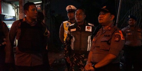 Patroli Skala Besar Polresta Tangerang & Kodim Jelang Pelantikan Presiden