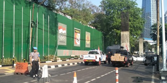 Begini Situasi Pintu Belakang Gedung DPR Jelang Pelantikan Jokowi-Ma'ruf