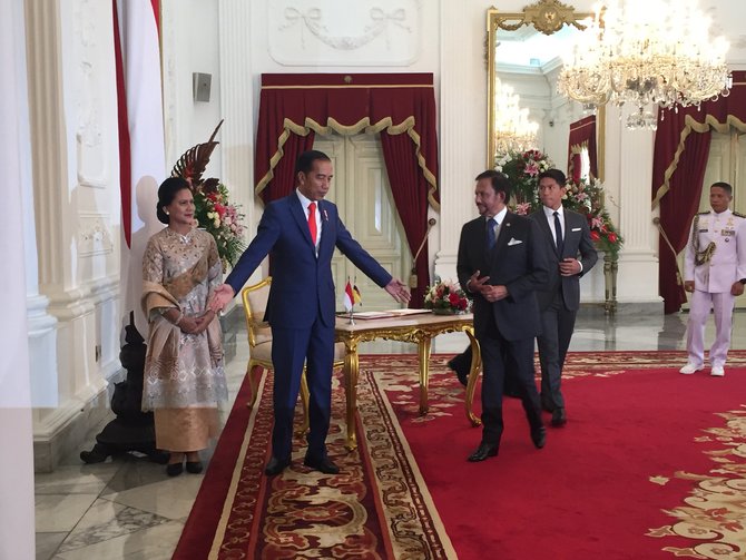 jokowi bertemu sultan brunei darussalam