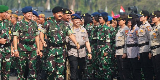 Panglima TNI Pantau Pengamanan Pelantikan Presiden Secara Real Time