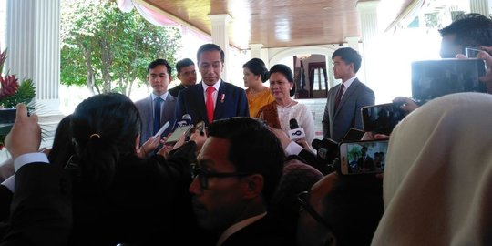 Keluarga Saksikan Pelantikan Presiden Jokowi dari Balkon Ruang Paripurna