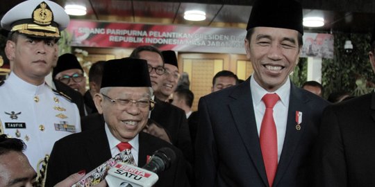 Semringah Jokowi-Ma'ruf Resmi Jadi Presiden dan Wapres 2019-2024