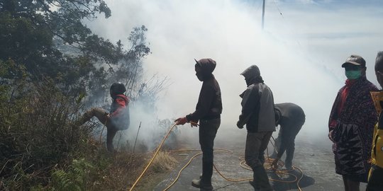 Luas Terdampak Kebakaran Hutan di Kawasan Semeru Capai 115 Hektar