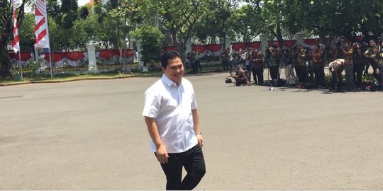 Berselang Wishnutama, Giliran Erick Thohir Sambangi Istana