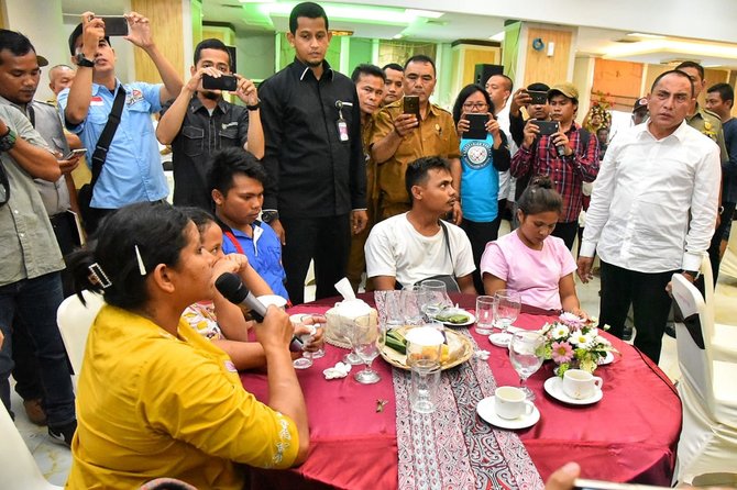 pengungsi wamena tiba di medan