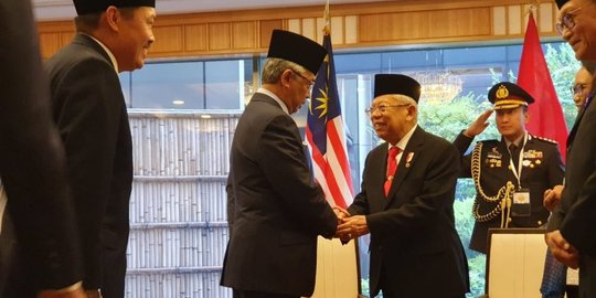Bersama Raja Malaysia, Ma'ruf Amin Bahas Radikalisme