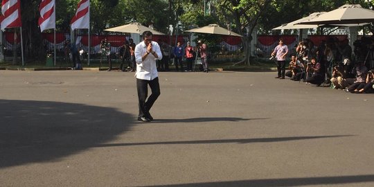 Bakal Jadi Menteri Lagi, Yasonna H Laoly Tiba di Istana