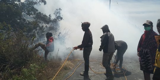 Karhutla Terjadi di 6 Kecamatan di Gowa, Api Mulai Mendekati Pemukiman Warga