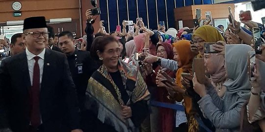 Susi Mengaku Senang Edhy Prabowo Jadi Menteri Kelautan dan Perikanan