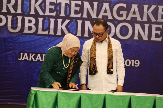 serah terima tugas menteri ketenagakerjaan periode 2014 2019