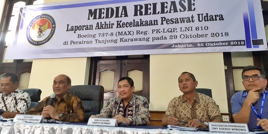 KNKT Ungkap 9 Penyebab Jatuhnya Pesawat Lion Air JT610