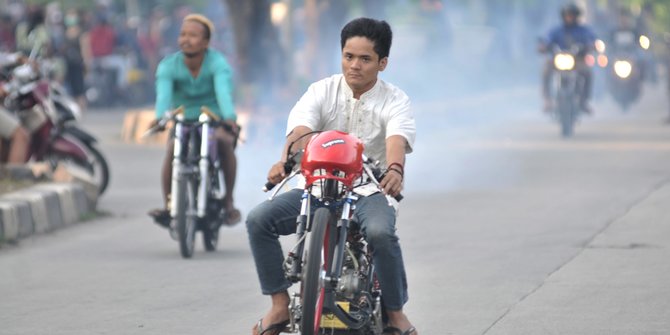 Polisi Amankan 70 Sepeda Motor Balap Liar di Pekanbaru