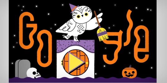 Google Doodle Rayakan Halloween Lewat Teka-Teki Pintu Misterius