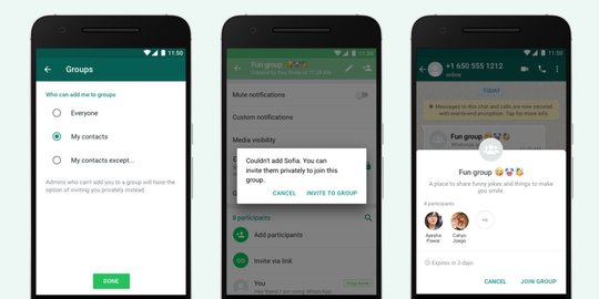 WhatsApp Perkenalkan Fitur Agar Tak Diundang di Chat Grup