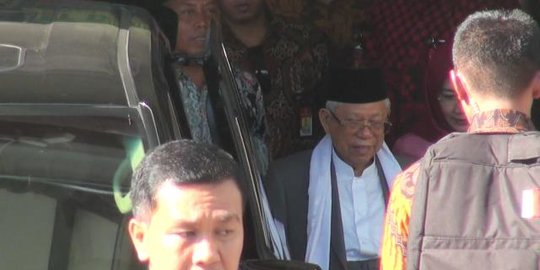 Ditemani Cak Imin, Ma'ruf Amin Jenguk Wakil Ketua MUI Yunahar Ilyas di Yogyakarta