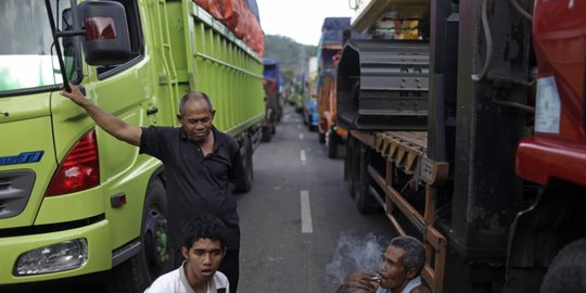 per 1 februari 2020, truk kelebihan muatan dilarang naik kapal ferry
