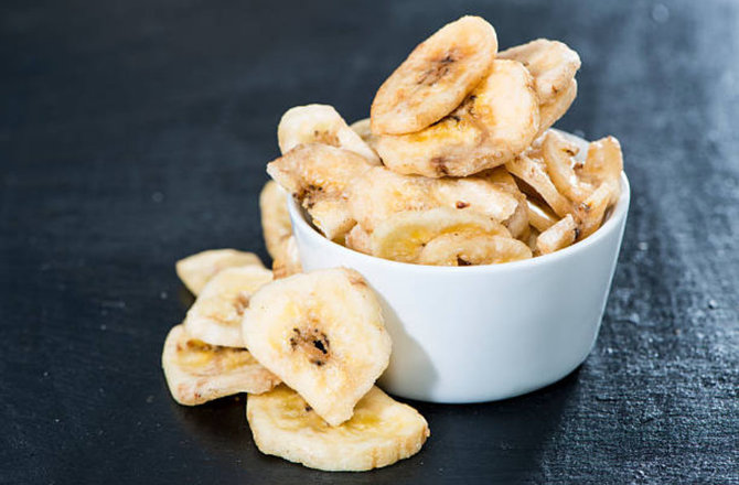 ilustrasi keripik pisang