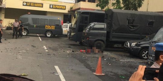 Polisi Buru Pimpinan Pelaku Bom Bunuh Diri di Polrestabes Medan