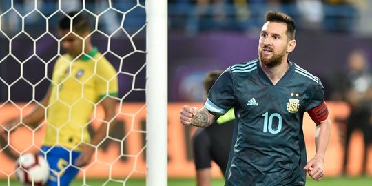 Lionel Messi Bawa Argentina Taklukkan Brasil 1-0