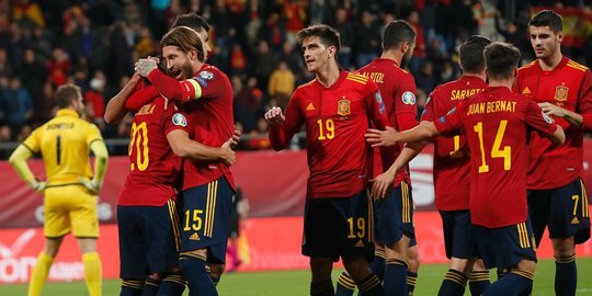 Hasil Kualifikasi EURO 2020: Spanyol Lumat Malta 7-0
