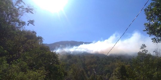 Ratusan Personel Gabungan Padamkan Kebakaran di Gunung Lawu