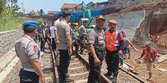 Polisi Duga Ada Kelalaian Kerja Hingga Proyek Double Track Bogor-Sukabumi Longsor