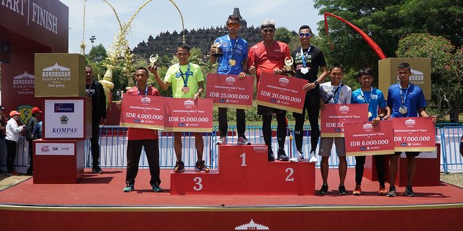 Ini Hasil Lengkap Pemenang Borobudur Marathon 2019