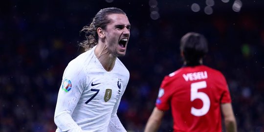Hasil Kualifikasi EURO 2020: Albania Ditaklukkan Prancis 0-2