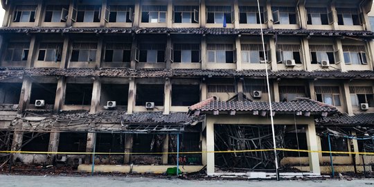 Yang Tersisa Pascakebakaran Gedung SMK Yadika 6