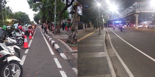 Jalur Sepeda di Cikini akan Dipermanenkan