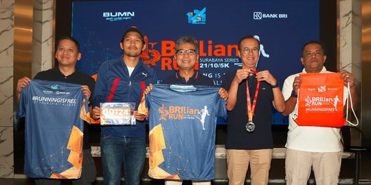 Sambut HUT ke-124, Bank BRI Selenggarakan BRILian Run Surabaya Series