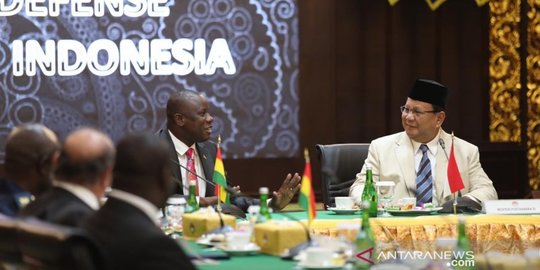 Menhan Prabowo Terima Kunjungan Menhan Ghana Bahas Kerja Sama Pertahanan