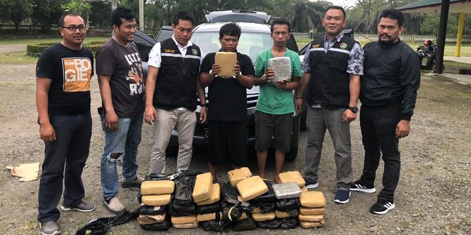 Bawa Ganja 58 Kg, 2 Warga Jabar Ditangkap di Langkat, Ngaku Diupah Rp 15 Juta