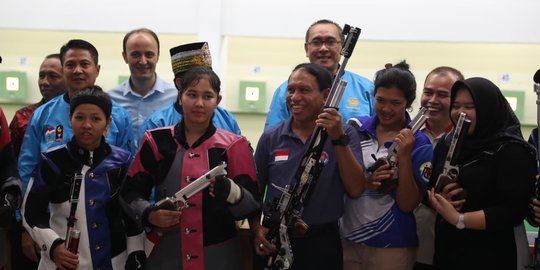 Sidak Pelatnas Menembak, Menpora Bidik Tiga Medali Emas