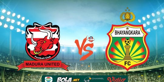 Hasil Shopee Liga 1: Madura United Ditundukkan Bhayangkara FC 1-2