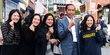 Momen Jokowi Dan Iriana Bergaya Love Sign ala Korea