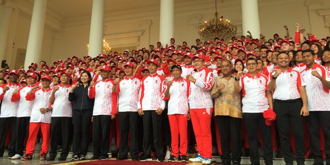 Lepas Kontingen SEA Games, Jokowi Minta Indonesia Masuk 2 Besar