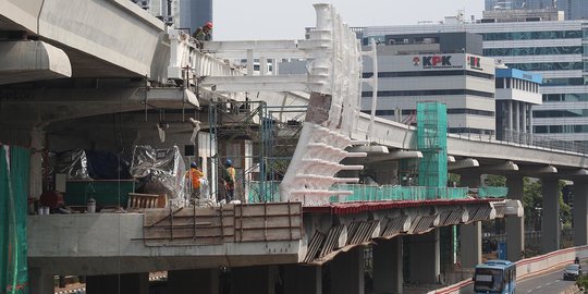 Pembangunan Stasiun LRT Dukuh Atas